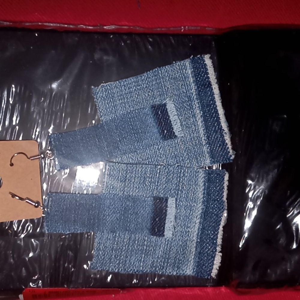 Denim Earrings